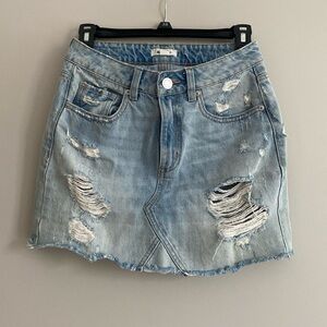 Garage denim mini skirt